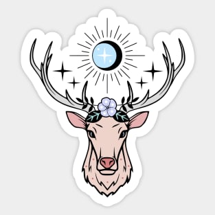 Moon Stag Sticker